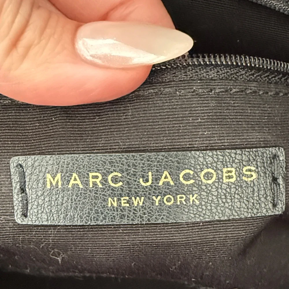 Marc Jacobs Black Tote with Gold Accents